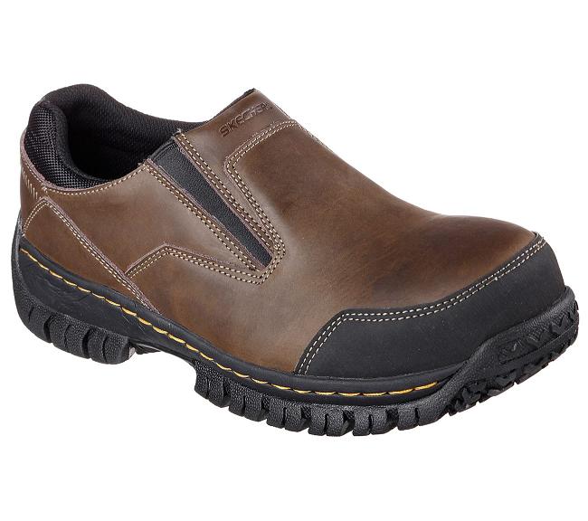 Zapatos de Trabajo Skechers Hombre - Hartan ST Marrones YKCEN8690